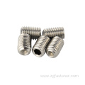 Stainless steel SUS316 set screws with cup point